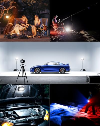 xLED 80W Baustrahler Akku 12000mAh